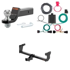 CURT Class 3 Towing Kit Trailer Hitch, Wiring, Ball Mount - 13602, 56526, 45836