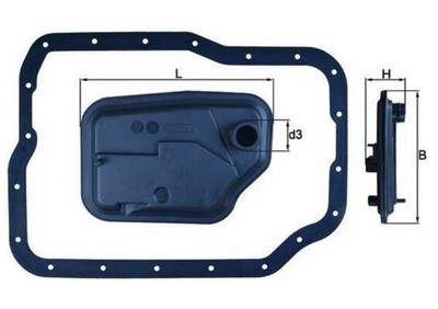 MAHLE Automatic Trans Hydraulic Filter For FORD MAZDA C-Max Fiesta VI 3 5046305