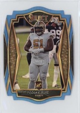 2020 Panini Select Premier Level Light Blue Prizm Die-Cut Cesar Ruiz #191 05ti