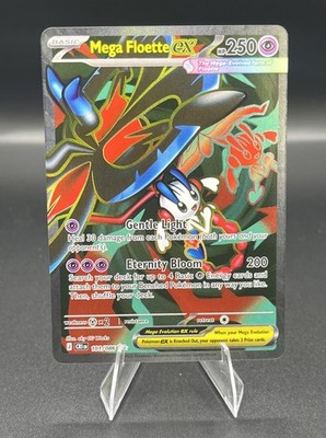 Mega Floette ex 101/086 Full Art Ultra Rare Chaos Rising Pokemon TCG Pack Fresh