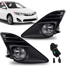 New Driving Fog Lights Pair W Harness Switch For 2012 2013 2014 Toyota Camry