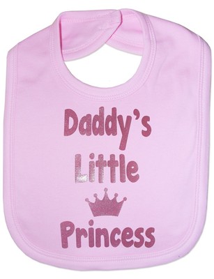 Papas kleine Prinzessin Baby Fütterlätzchen Geschenk