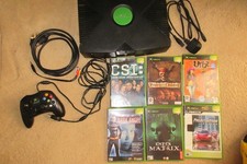 ORIGINAL XBOX CONSOLE + ALL WIRES + ORIGINAL CONTROLLER + 6 GAMES