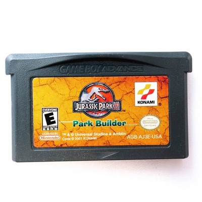 Jurassic Park 3 III Park Builder (Game Boy Advance GBA) Authentic & Tested