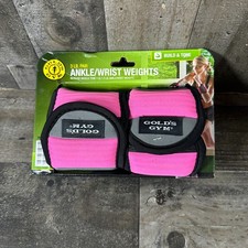 Golds Gym 3lb Pair Adjustable Ankle/wrist Weights Pink 2 1.5 lb - NEW