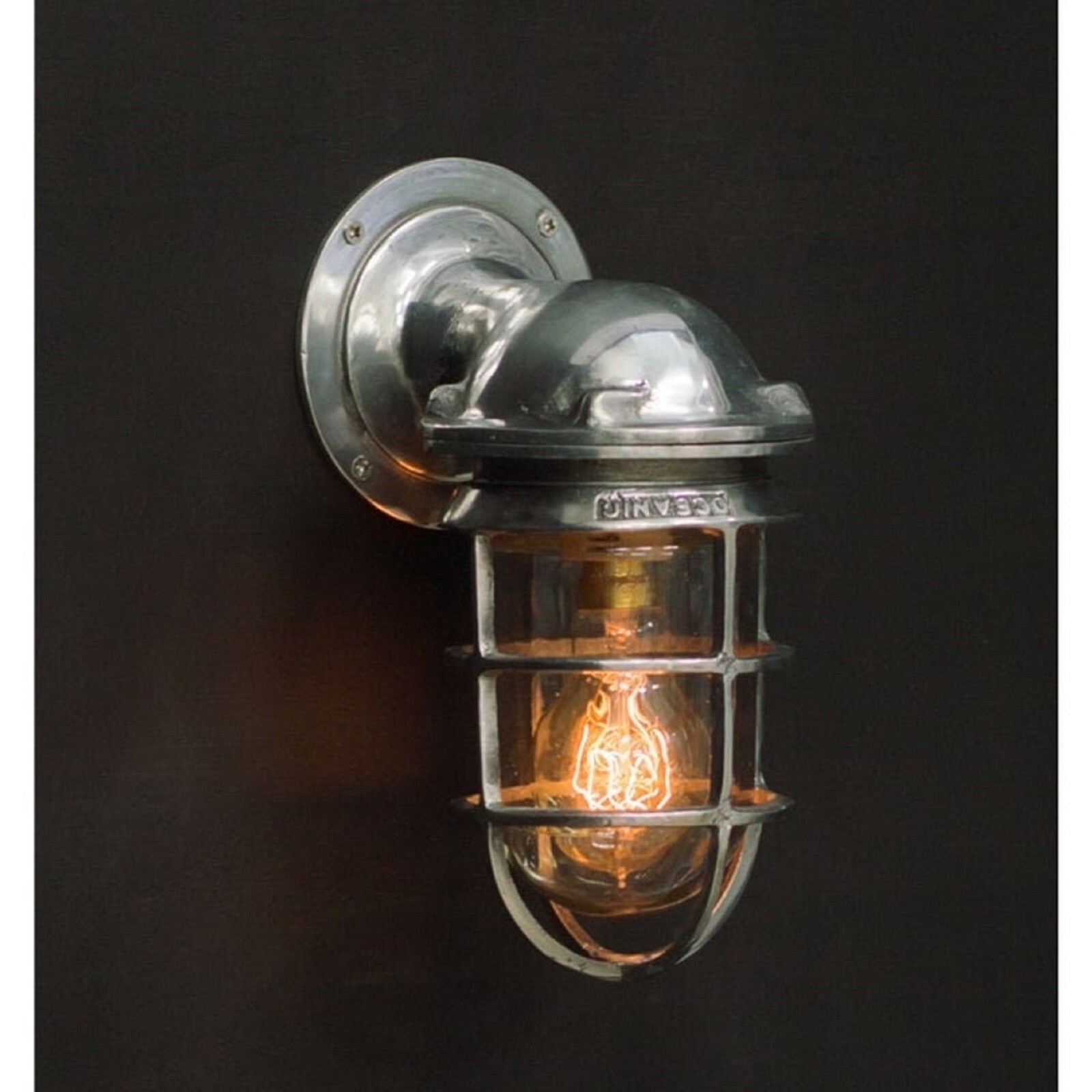 Oceanic Replica Nautical Style Aluminium Swan Neck Wall Sconce Light Fixture
