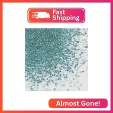 Bulk Seed Beads 110 Grams About 9800pcs, 2mm 12/0 Sky Blue Glass Craft for Makin