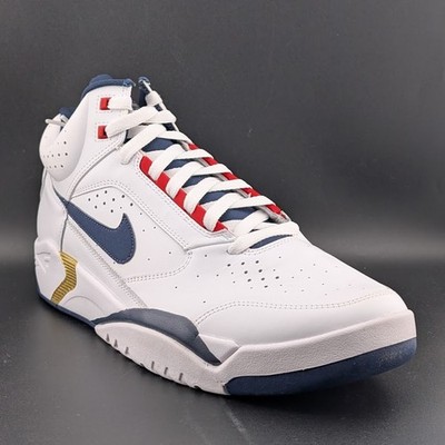 Nike Air Flight Lite Mid Olympic White Blue Gold - Men s Size 12 (DJ2518 102)