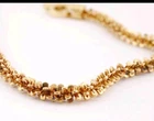 18k Gold Bonded .925 Silver Vintage Veronese 7" Braclet 3.2 G
