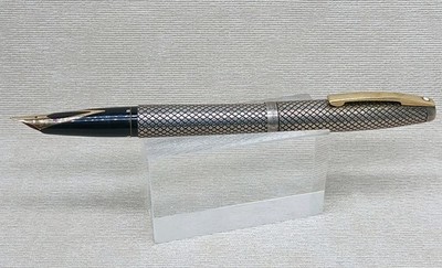 STERLING SILVER SHEAFFER U.S.A 万年筆14K585 RARE Vintage SHEAFFER Sterling Silver 14K Nib fountain Pen No Ink