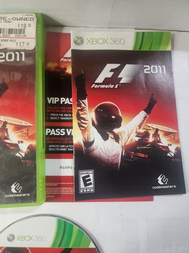 Formula 1 F1 2011 (Xbox 360, Racing Game) CIB Complete TESTED ...