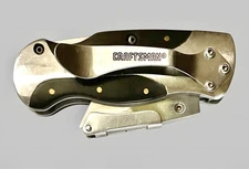 Craftsman Utility Box Cutter Lockback Folding Knife With Pocket Clip NO BLADES