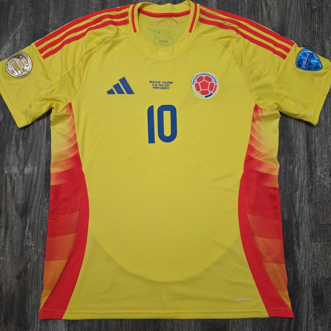 2024 Adidas Colombia Home Soccer Jersey James Rodriguez Men XL