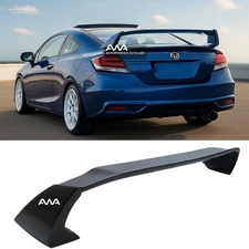For 12-15 Honda Civic 2DR Coupe Unpainted Mugen Style RR Trunk Wing Spoiler