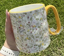 Bella 10 Strawberry Street Ceramic Mug- Flowers- BRAND NEW