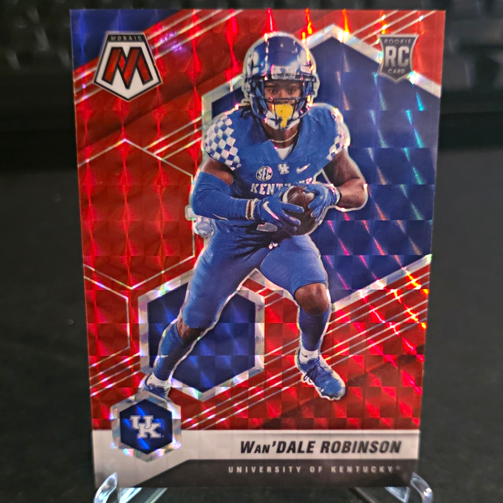 Wan'Dale Robinson Panini Mosaic Draft Picks #96 Red Mosaic