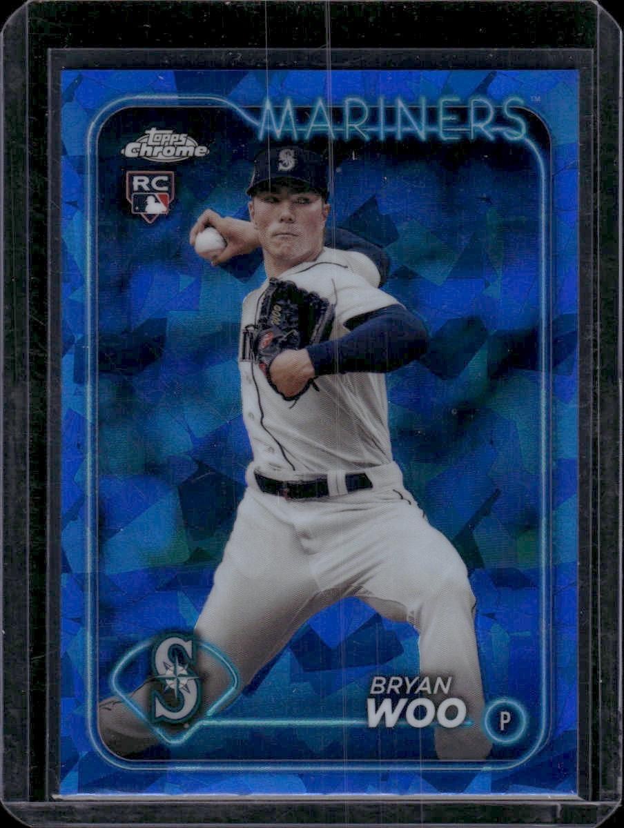 2024 Topps Chrome Sapphire #12 Bryan Woo Rookie Seattle Mariners