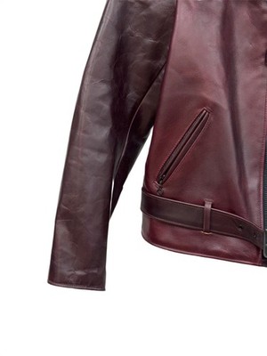 Schott Perfecto Limited Edition Burgundy Biker Horsehide Leather