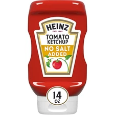 Heinz Tomato Ketchup with No Salt Added, 14 oz Bottle