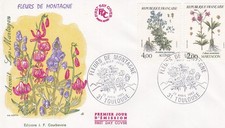FRANCE 1983 FDC FLEURS DE MONTAGNE YT 2267 ET 2269