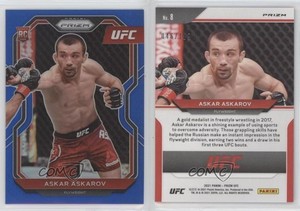 2021 Panini Prizm UFC Blue Prizm /199 Askar Askarov #8 Rookie RC