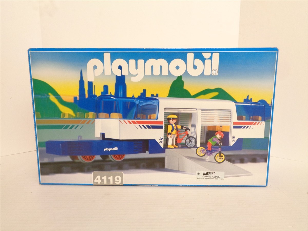1999 Playmobil RC Train #4119 Express Train Car Building Set MIP