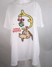 Life is Good Women S/S Crusher Tee Max Friend Request Cloud White XLarge 83626-D