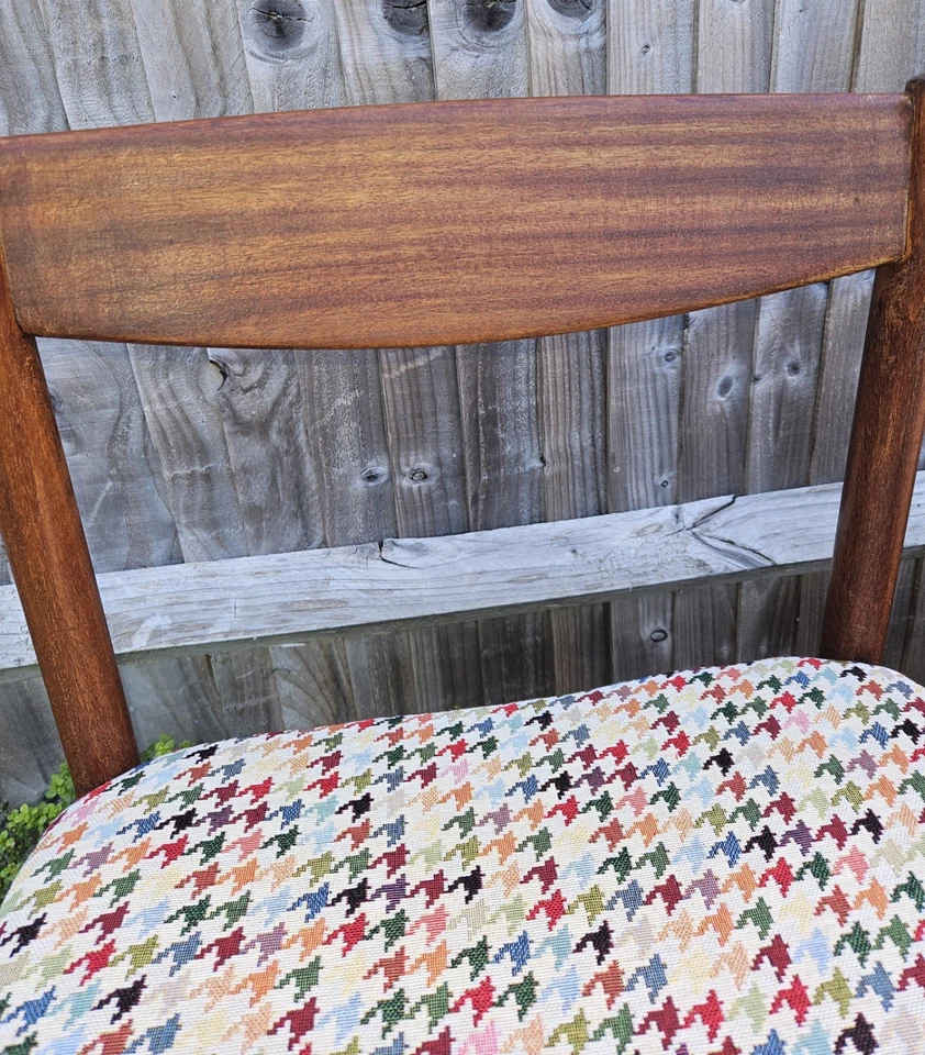 Mcintosh Mid-Century Vintage Teak Retro Dining Chairs x 4 (RESTORED) - Image 2 of 4