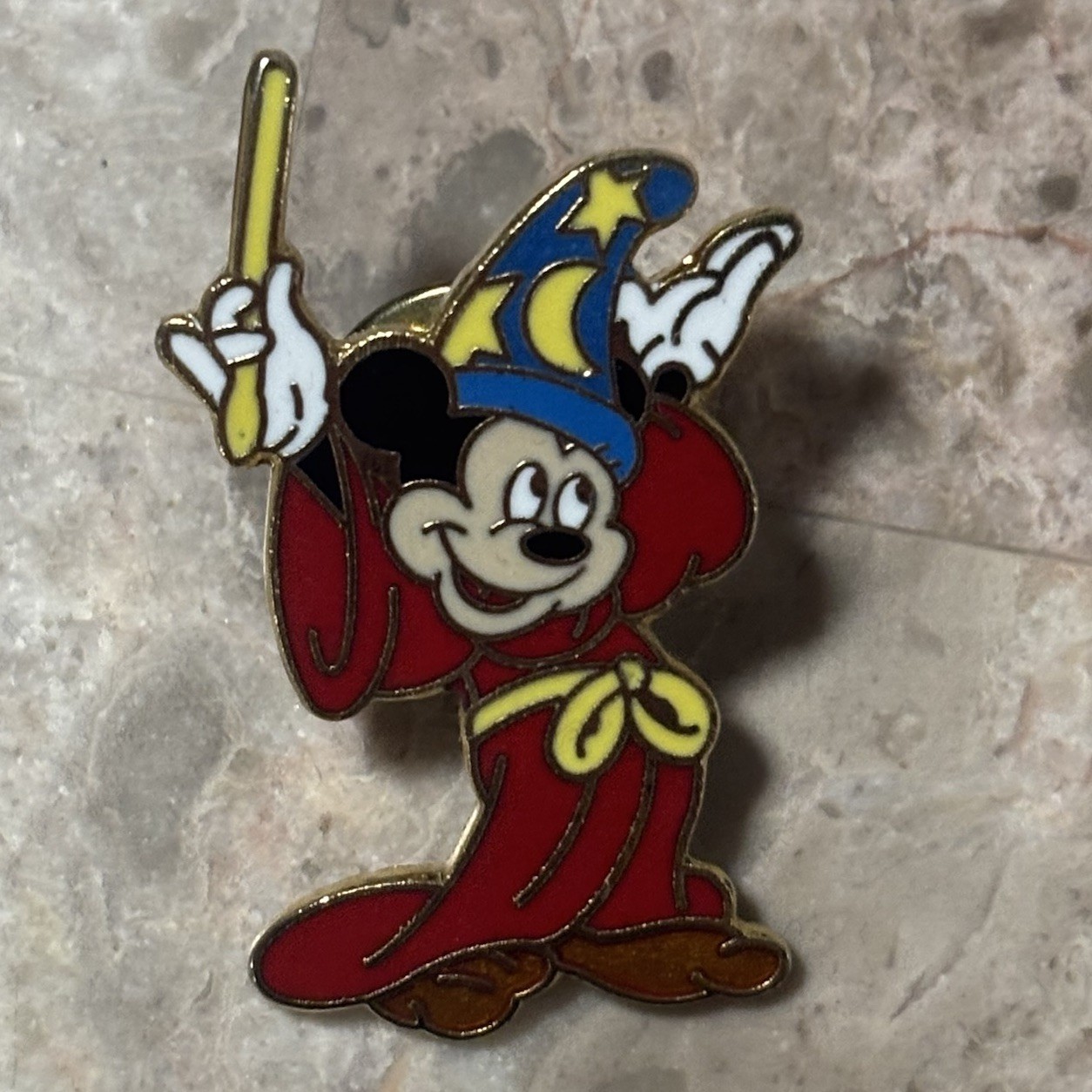 Disney WDW Sorcerer Mickey Mouse Pin Fantasia Vintage