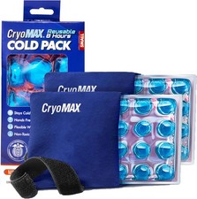 CryoMax Reusable 8 HR Cold Pack, Flexible, Non-Toxic, Size Small 2 Pack