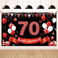 Koliphy 70. Geburtstag Banner, 70. Geburtstagsdeko FüR Mann Frau, Happy Birthday