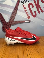 Nike Vapor Edge Elite 360 2 Red Black Football Cleats (DA5457-600) Men’s Size 12