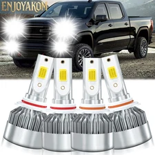 LED Headlight Bulbs Conversion Kit High Low Beam For GMC Sierra 1500 1999-2006