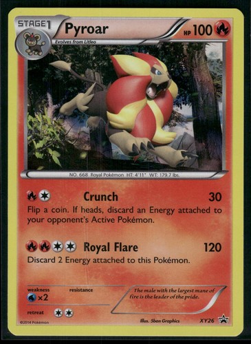 PYROAR XY26 HOLO PROMO XY PROMO POKEMON LP