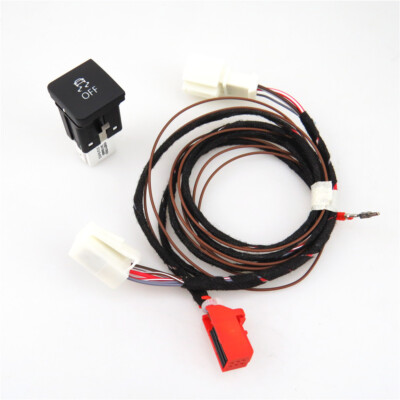 Car Traction Control ESP Switch Button & Cable Wire For Golf  6 Jetta Mk5 Mk6