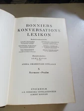 Bonniers Conversations Lexicon Volume X 10 Stockholm Sweden Swedish 1949
