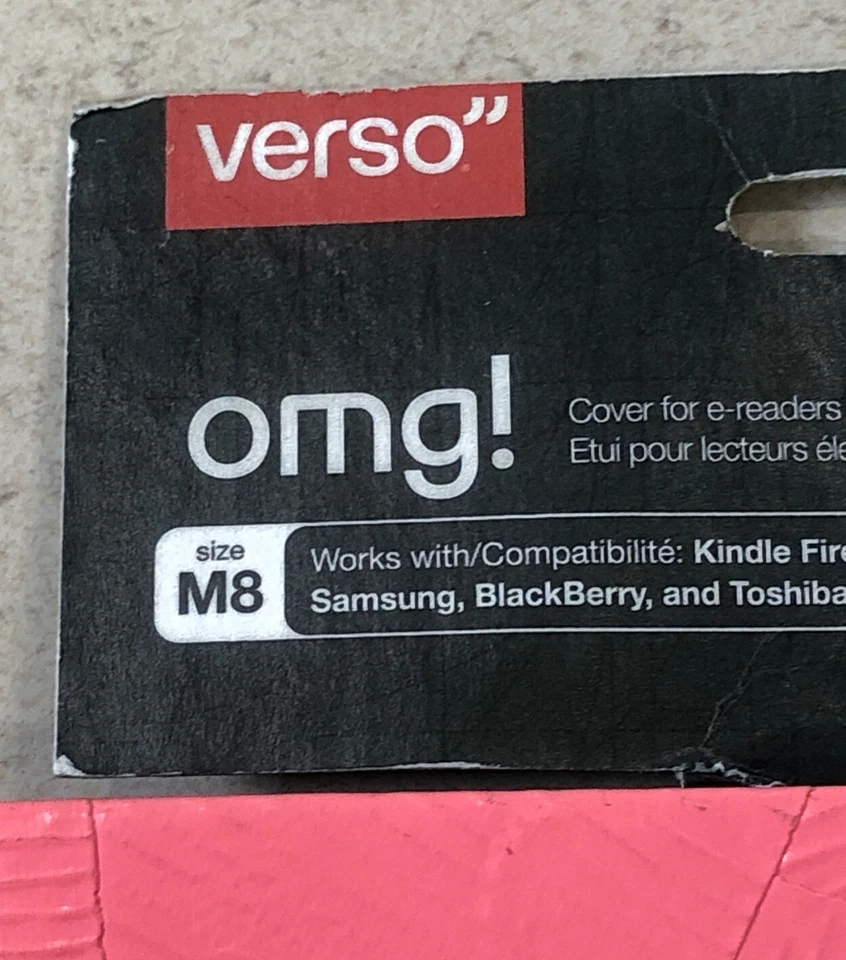 Verso "¡OMG!" Hecho para Kindle Talla M8 Rosa Caliente - Nuevo Foto 2 de 4