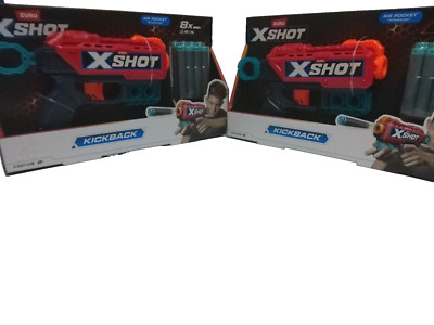 Zuro X shot kickback Dart Blaster  2 pack 8 Darts in Each Pack