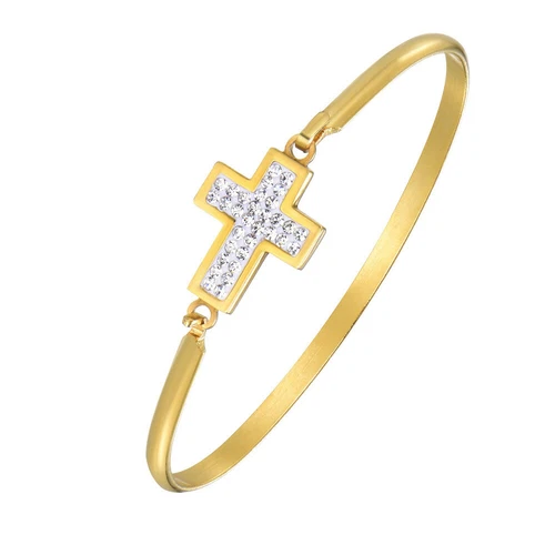 Markenlose Strassstein Edelstahl Modeschmuck-Armbänder-Anhänger