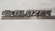 Chevy OEM 1995-2005 Blazer Chrome 12" Tailgate Emblem Badge Logo Name 15672283