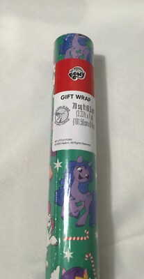MY LITTLE PONY CHRISTMAS GIFT WRAP / 70 SQ. FT. / 33.3 FT. X 7 YARDS ...