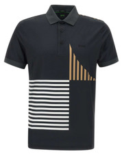 HUGO BOSS BLACK MULTICOLOR POLO MEN PADDY STRIPED C1 50539506001