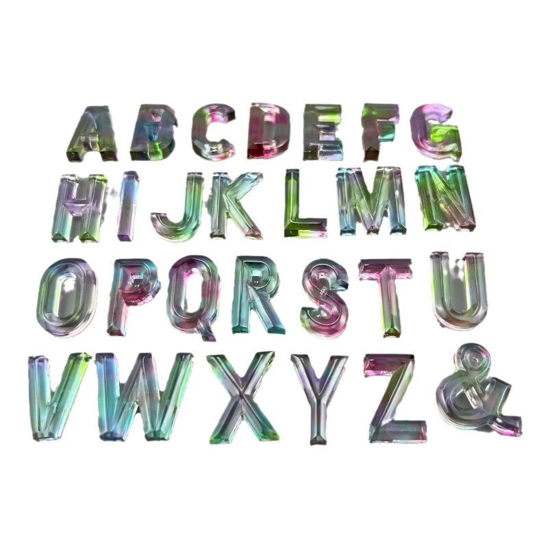 Resin Casting Molds Letter Shaped Silicone Molds Jewelry Mold for