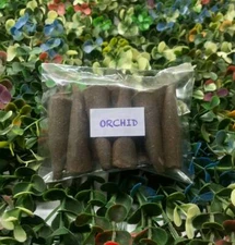 Orchid Backflow Incense Cone Hand Dipped with Essential Oils 100% Natural