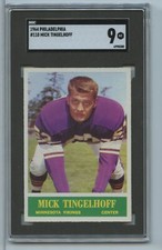 1964 Philadelphia Mick Tingelhoff #110 SGC 9