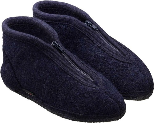 HAFLINGER ZIPPER BOOTIE SLIPPERS MEN'S 