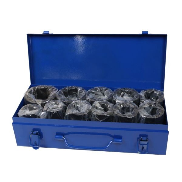 US PRO Tools 11pc 1"" dr Deep Impact 6 Point Sockets Metric 22-50mm NEW 3969