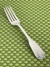 World Tableware COQUILLE Stainless Dinner Fork WT Shell Taiwan Flatware B124G