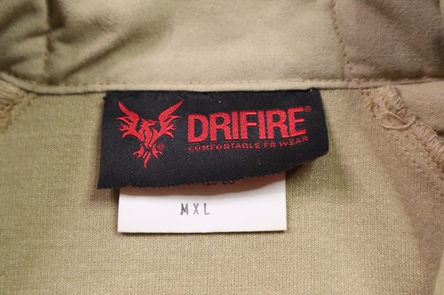 Drifire Shirt Mens Medium X-Long Fortex NAVAIR Combat Khaki Tan FR - Picture 7 of 12
