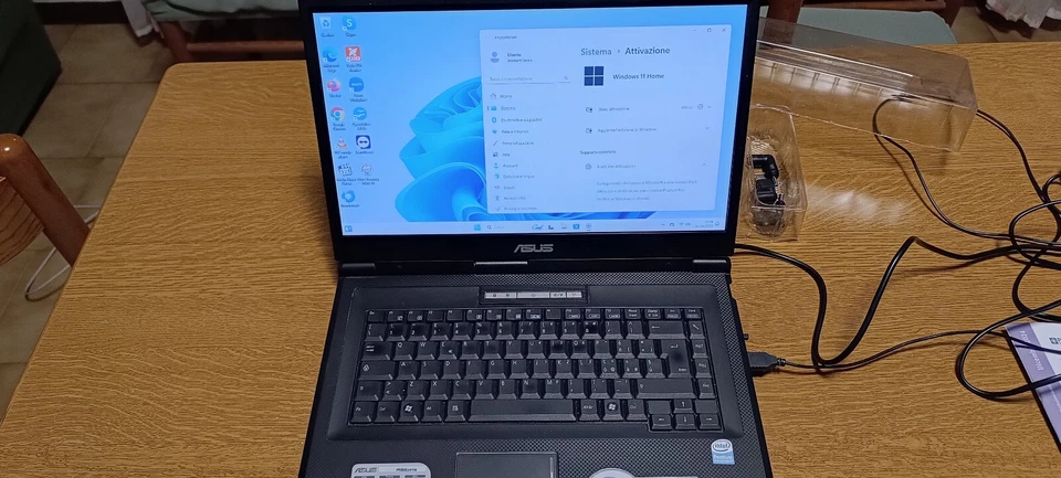 asus pro59l intel pentium dual core t3400 SSD 480gb win 11 home - Immagine 4 di 4